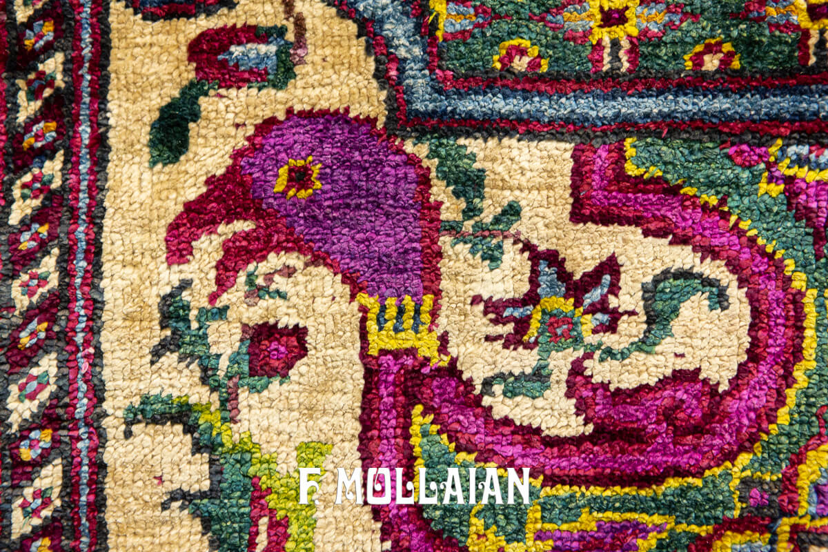 Rare Rug Farahan Silk Signed “Zel Al-Soltan” n°:705694